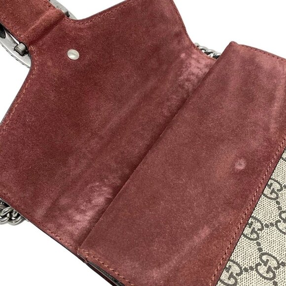 Auth GUCCI Dionysus/GG Blooms 421970 Beige Ebony Multi PVC Suede Shoulder Bag - Picture 13 of 15